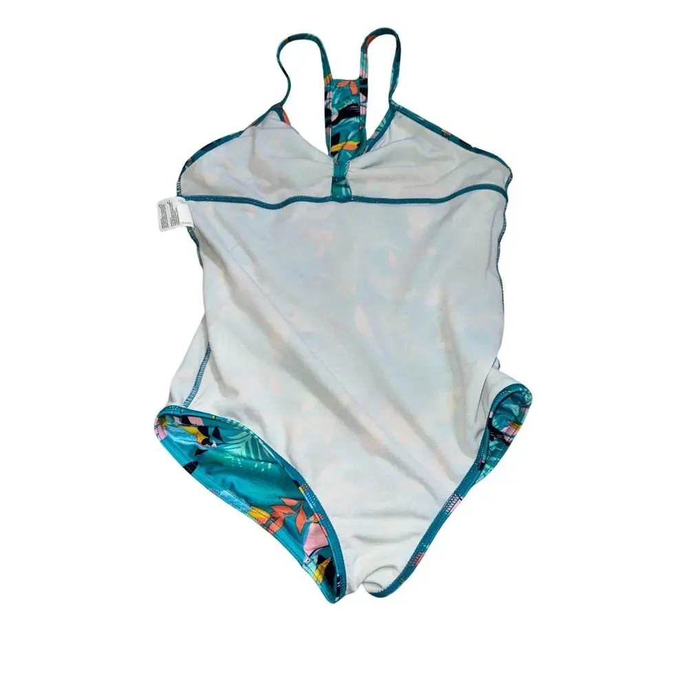 Speedo Girls XL One Piece Tropical Swim Bathing Suit
